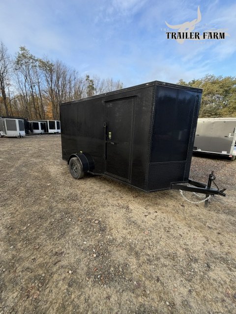 2027 POWER LINE CARGO 6X12 ENCLOSED TRAILER W/ BLACKOUT PACKAGE