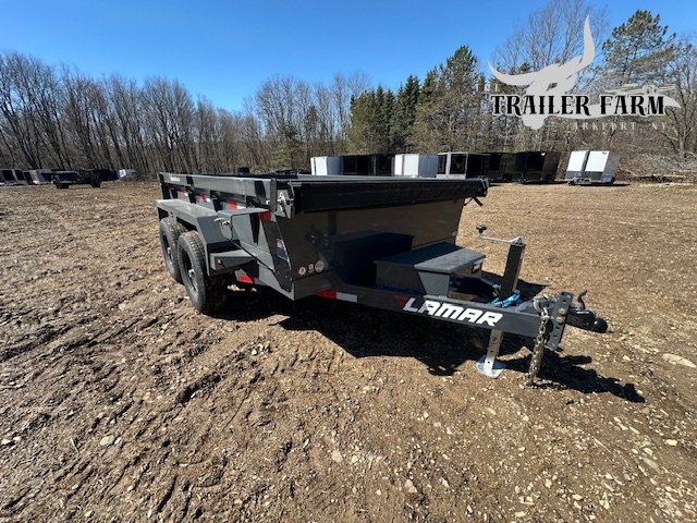 2026 LAMAR TRAILERS 77X10 10KGVW DUMP TRAILER W/SLIDE IN RAMPS AND TARP KIT