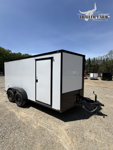 2026 QUALITY CARGO 7X14 ENCLOSED TRAILER V-NOSE W/ BLACKOUT PKG