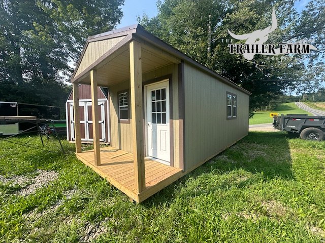 REPO PRE OWNED 12X24 UTILITY CABIN W/PORCH W/SPRAY FOAM , ELECTRIC PACKAGE