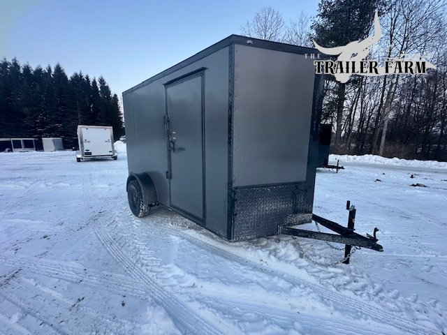 2026 POWERLINE CARGO 6X10 ENCLOSED TRAILER BLACKOUT