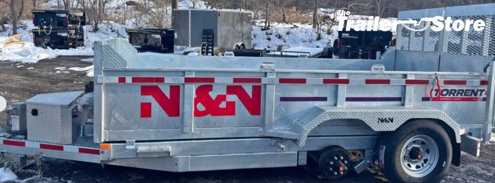 N&N TRAILERS 7X14 DUMP W/ SPARE TIRE HOLDER