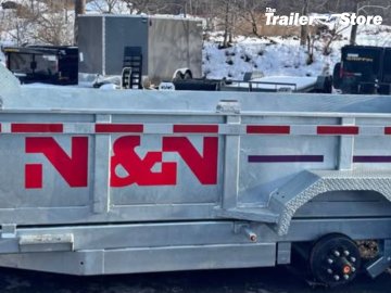 N&N TRAILERS 7X14 DUMP W/ SPARE TIRE HOLDER