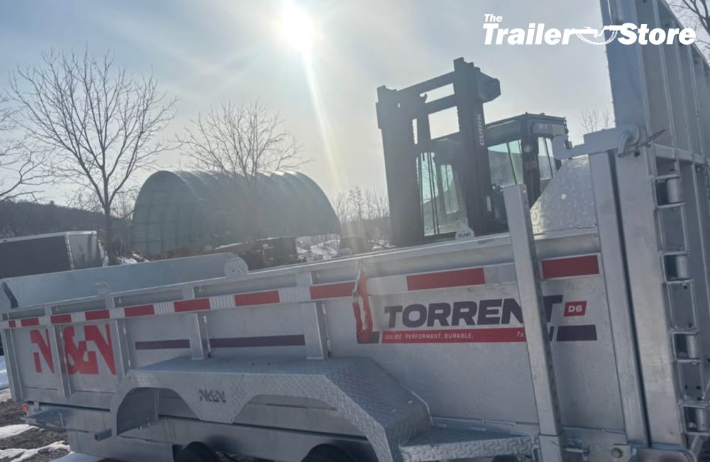 N&N TRAILERS 7X14 DUMP W/ SPARE TIRE HOLDER