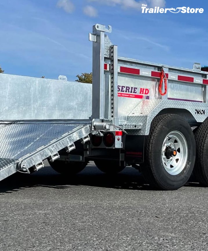 N&N TRAILERS 7X14 DUMP W/ SPARE TIRE HOLDER