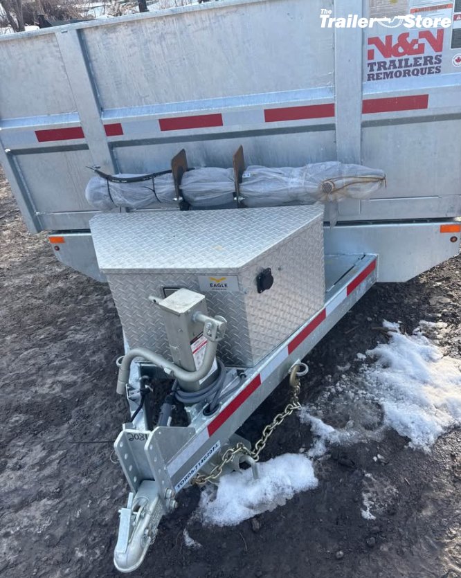 N&N TRAILERS 7X14 DUMP W/ SPARE TIRE HOLDER
