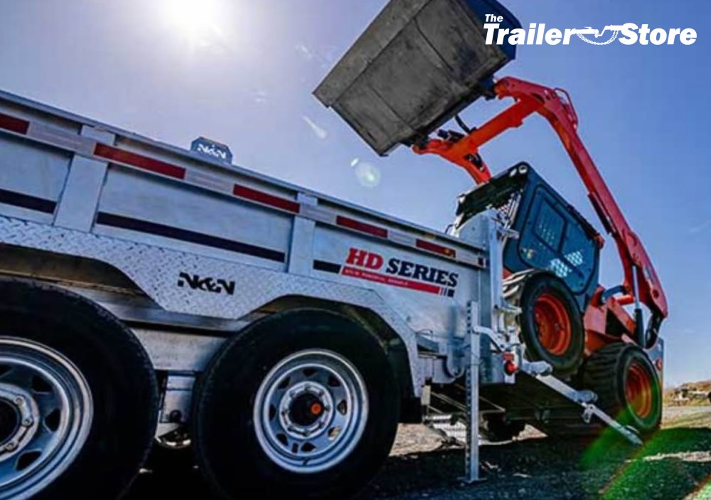 N&N TRAILERS 7X14 DUMP W/ SPARE TIRE HOLDER