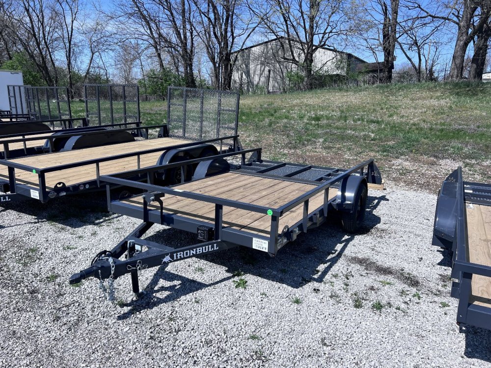 2025 IRON BULL 83X12 UTILITY TRAILER W/SINGLE AXLE AND BRAKE