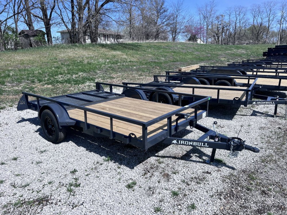 2025 IRON BULL 83X12 UTILITY TRAILER W/SINGLE AXLE AND BRAKE