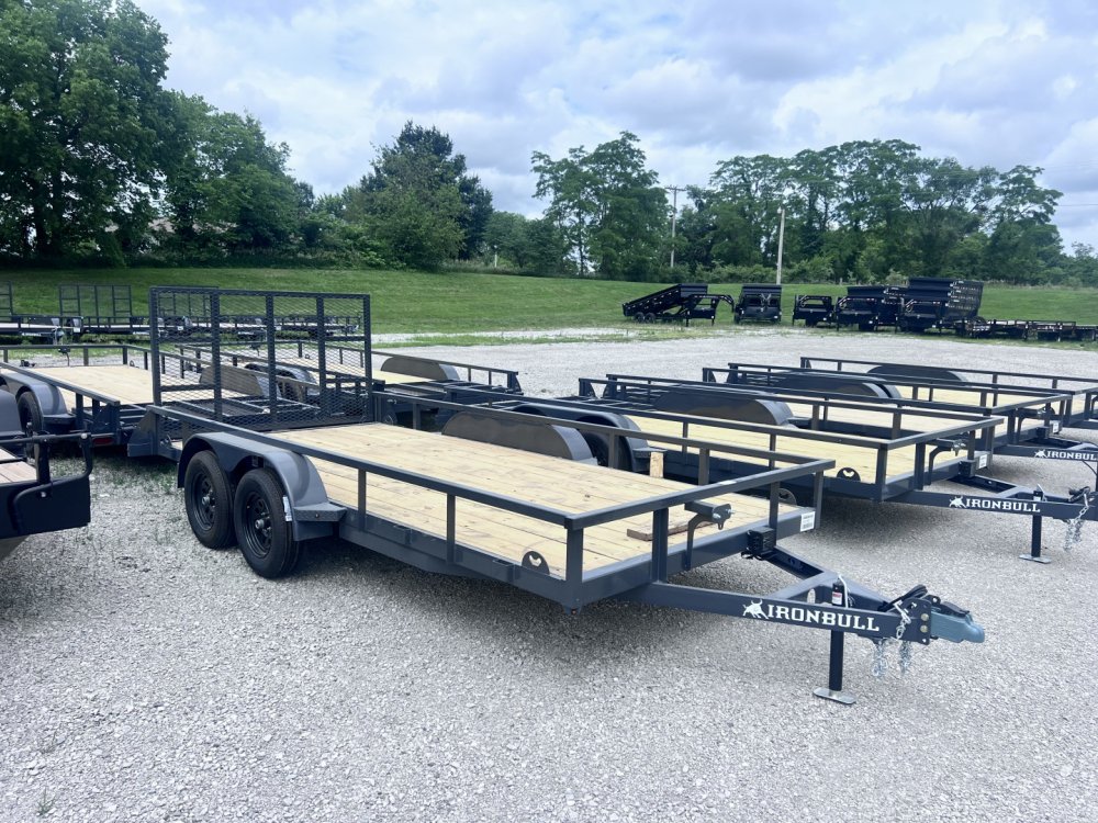 2026 IRON BULL 83X16 UTILITY TRAILER W/TANDEM AXLES AND 2 BRAKES