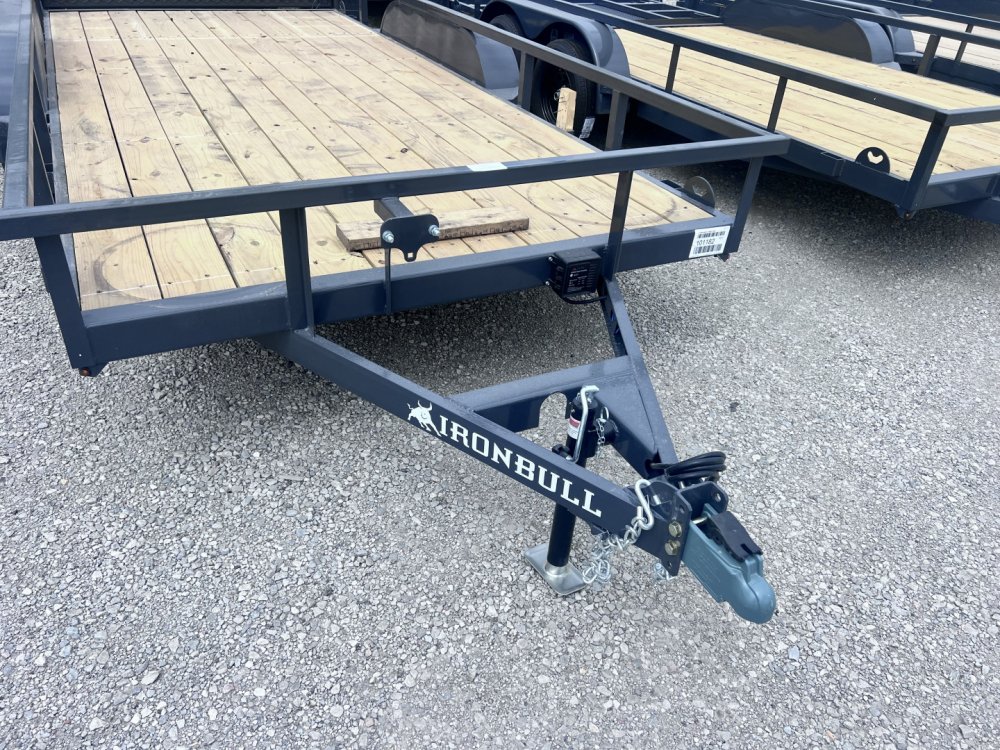 2026 IRON BULL 83X16 UTILITY TRAILER W/TANDEM AXLES AND 2 BRAKES