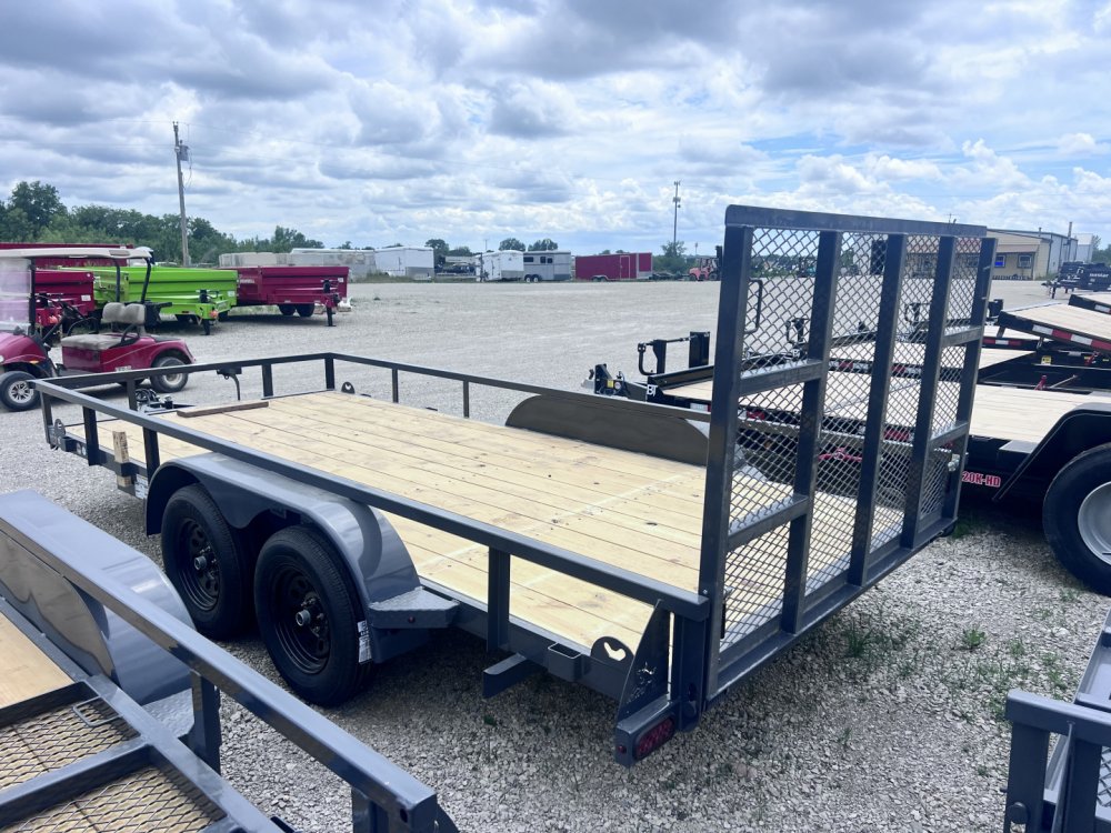 2026 IRON BULL 83X16 UTILITY TRAILER W/TANDEM AXLES AND 2 BRAKES