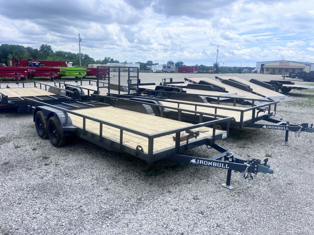 2026 IRON BULL 83X18 UTILITY TRAILER W/TANDEM AXLES AND 2 BRAKES