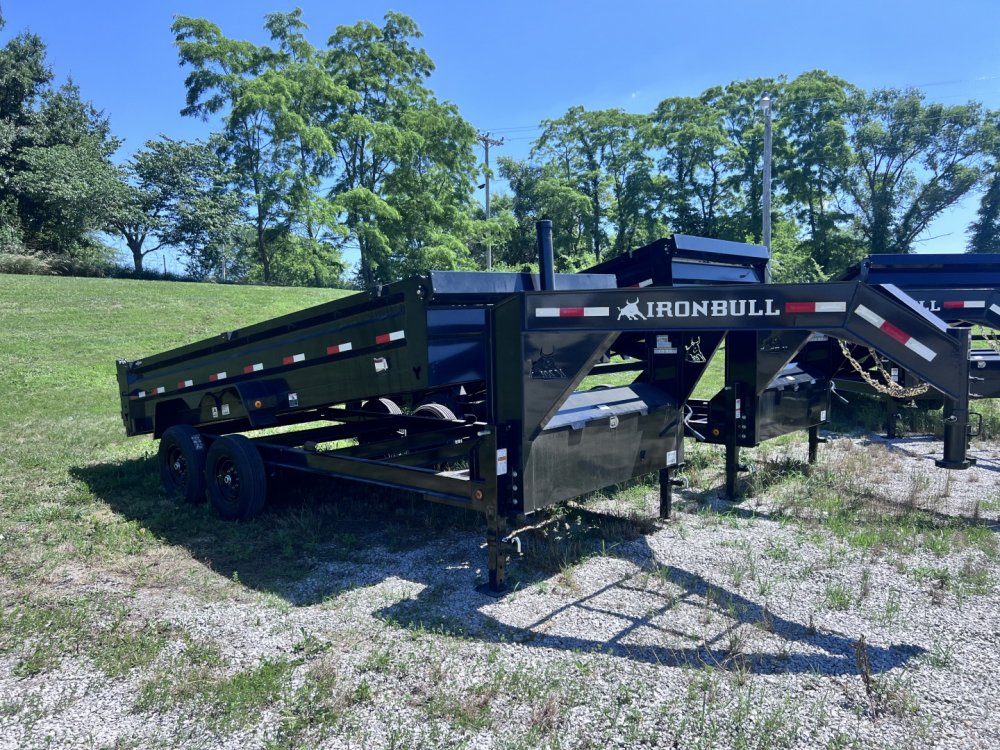 2026 IRON BULL 83 X 16 GOOSENECK DUMP TRAILER W/ TELESCOPIC HOIST