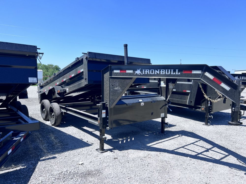 2026 IRON BULL 83 X 14 GOOSENECK DUMP TRAILER W/ TELESCOPIC HOIST
