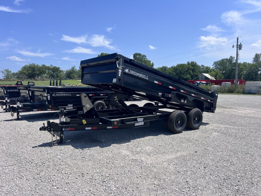 2026 IRON BULL 83X16 DUMP TRAILER W/ SCISSOR HOIST AND I-BEAM FRAME