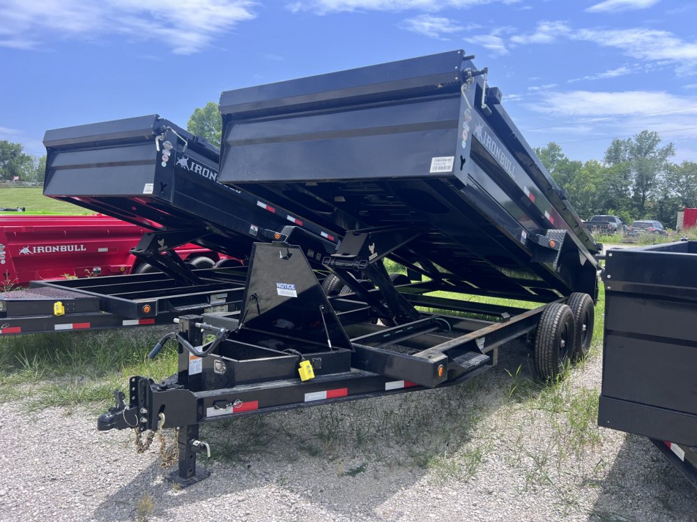 2026 IRON BULL 83X16 DUMP TRAILER W/ SCISSOR HOIST AND I-BEAM FRAME