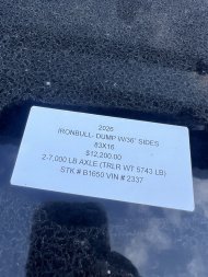 2026 IRON BULL 83X16 DUMP TRAILER W/ SCISSOR HOIST AND I-BEAM FRAME