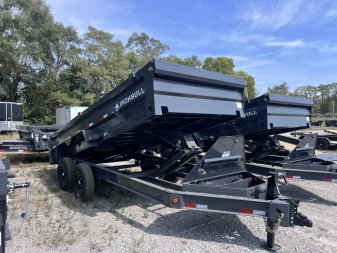2026 IRON BULL 83X16 DUMP TRAILER W/ SCISSOR HOIST AND I-BEAM FRAME