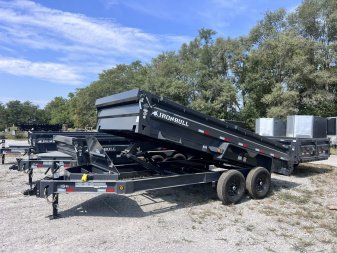 2026 IRON BULL 83X16 DUMP TRAILER W/ SCISSOR HOIST AND I-BEAM FRAME