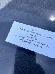 2026 IRON BULL 83X16 DUMP TRAILER W/ SCISSOR HOIST AND I-BEAM FRAME