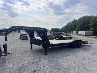 2026 IRON BULL 102X24 GOOSENECK EQUIPMENT TRAILER W/ DRIVE OVER FENDERS
