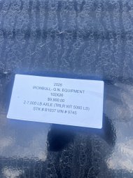 2026 IRON BULL 102X26 GOOSENECK EQUIPMENT TRAILER W/ DRIVE OVER FENDERS