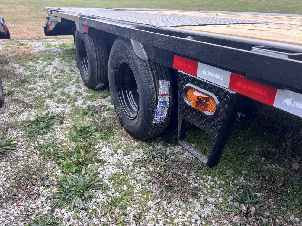 2026 IRON BULL 102 X 32 GOOSENECK DECKOVER FLATBED TRAILER W/10K AXLES