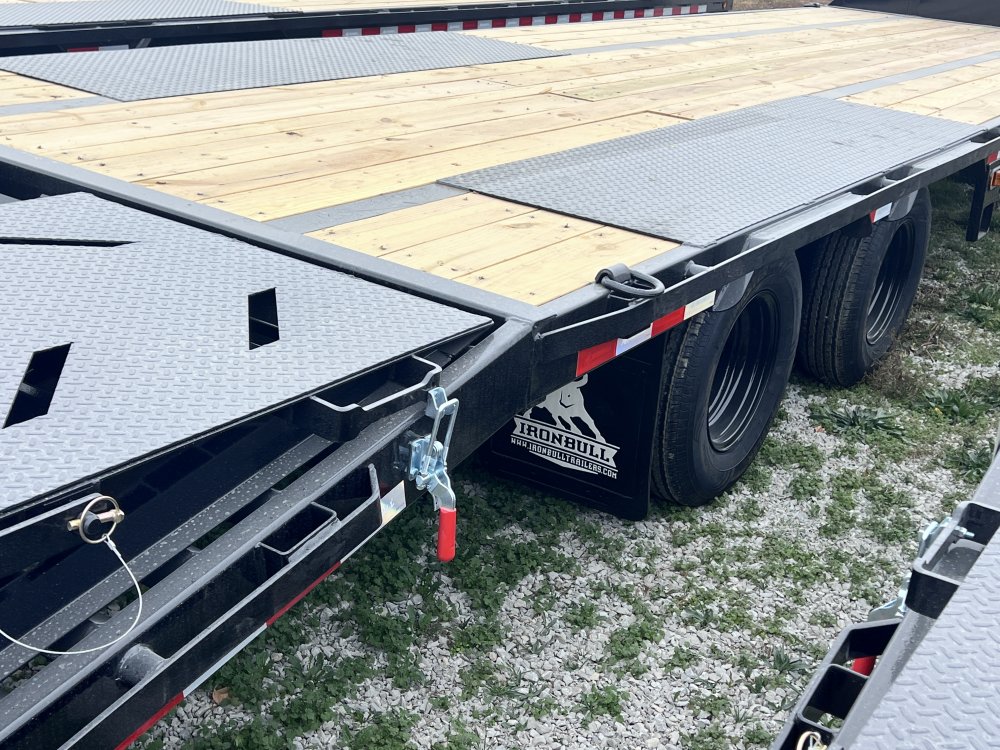 2026 IRON BULL 102 X 32 GOOSENECK DECKOVER FLATBED TRAILER W/10K AXLES