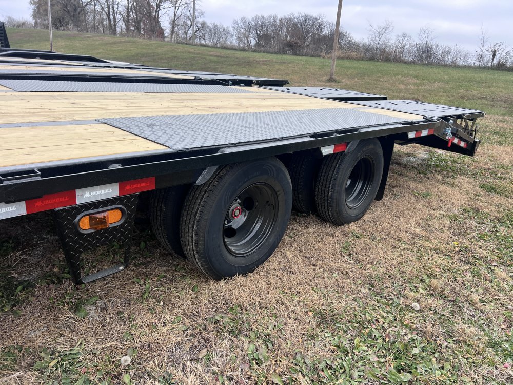 2026 IRON BULL 102 X 32 GOOSENECK DECKOVER FLATBED TRAILER W/10K AXLES