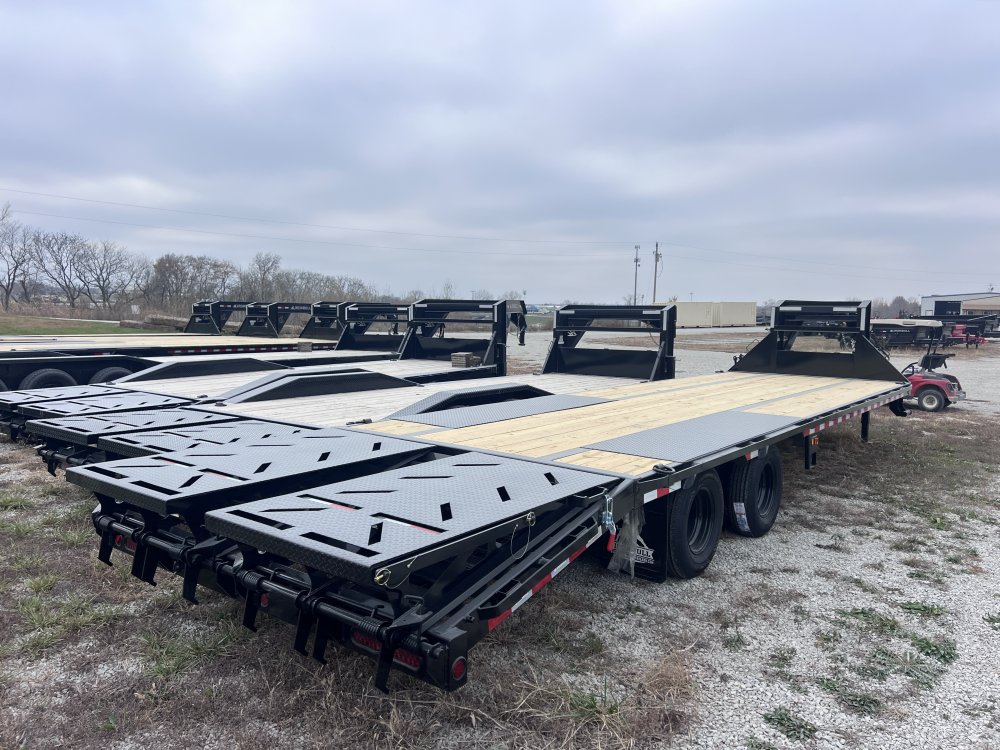 2026 IRON BULL 102 X 30 GOOSENECK DECKOVER FLATBED TRAILER W/10K AXLES