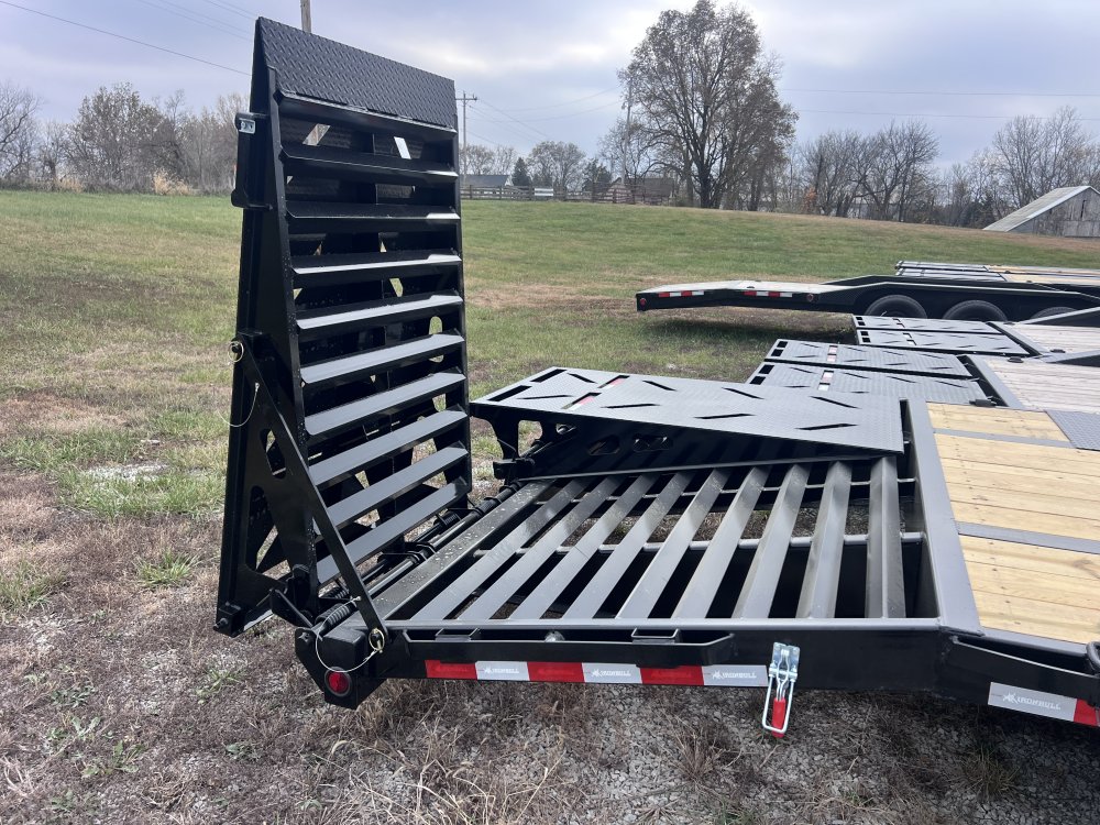 2026 IRON BULL 102 X 30 GOOSENECK DECKOVER FLATBED TRAILER W/10K AXLES