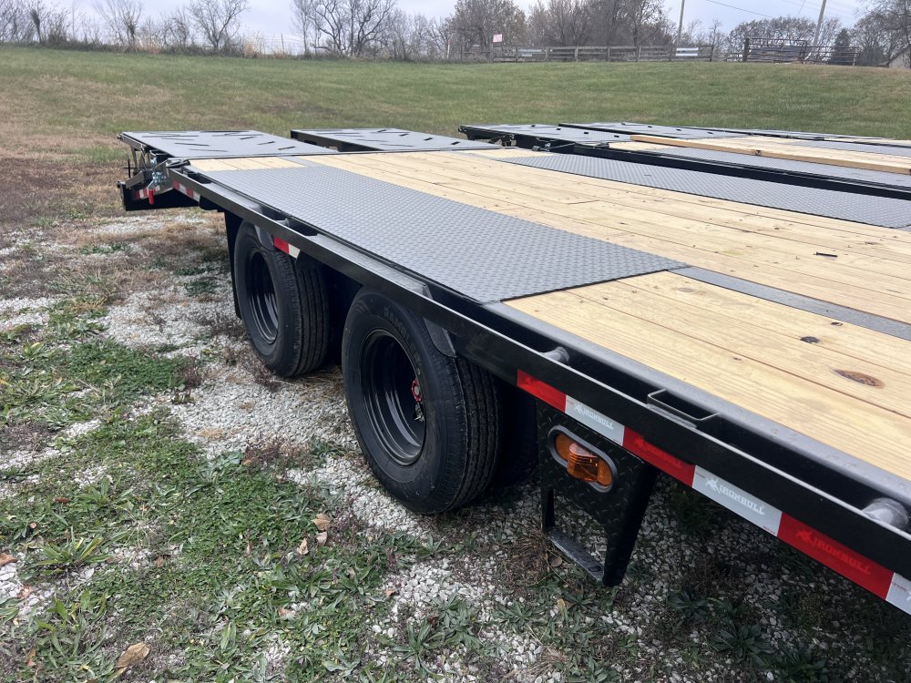 2026 IRON BULL 102 X 32 GOOSENECK DECKOVER FLATBED TRAILER W/12K AXLES