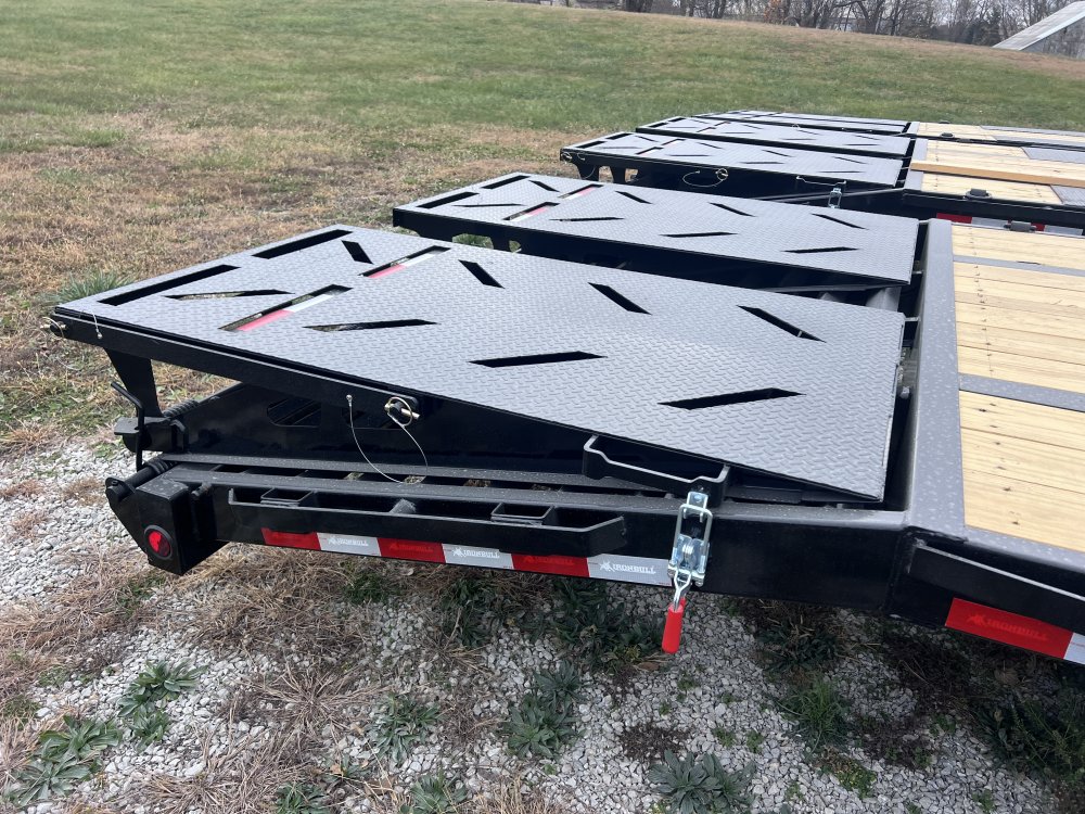 2026 IRON BULL 102 X 32 GOOSENECK DECKOVER FLATBED TRAILER W/12K AXLES