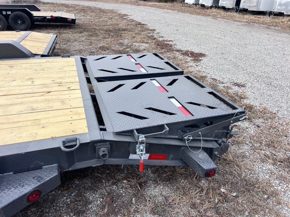 2026 IRON BULL 83X20 EQUIPMENT TRAILER W/7K AXLES, I-BEAM FRAME AND RAMPAGE RAMPS