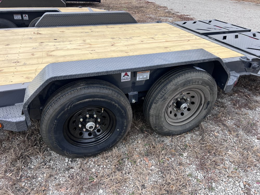 2026 IRON BULL 83X20 EQUIPMENT TRAILER W/7K AXLES, I-BEAM FRAME AND RAMPAGE RAMPS