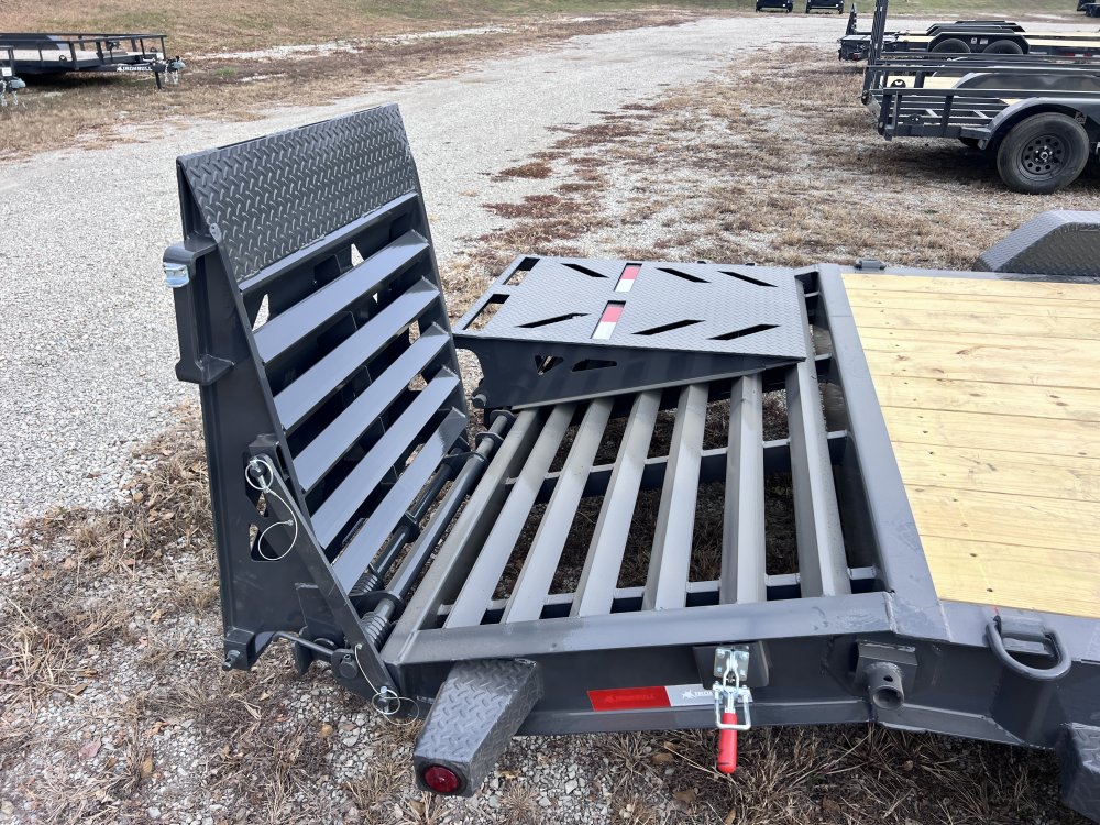 2026 IRON BULL 83X20 EQUIPMENT TRAILER W/7K AXLES, I-BEAM FRAME AND RAMPAGE RAMPS