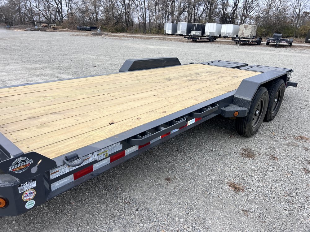 2026 IRON BULL 83X20 EQUIPMENT TRAILER W/7K AXLES, I-BEAM FRAME AND RAMPAGE RAMPS