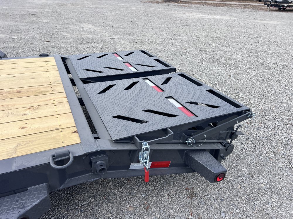2026 IRON BULL 83X20 EQUIPMENT TRAILER W/7K AXLES, I-BEAM FRAME AND RAMPAGE RAMPS