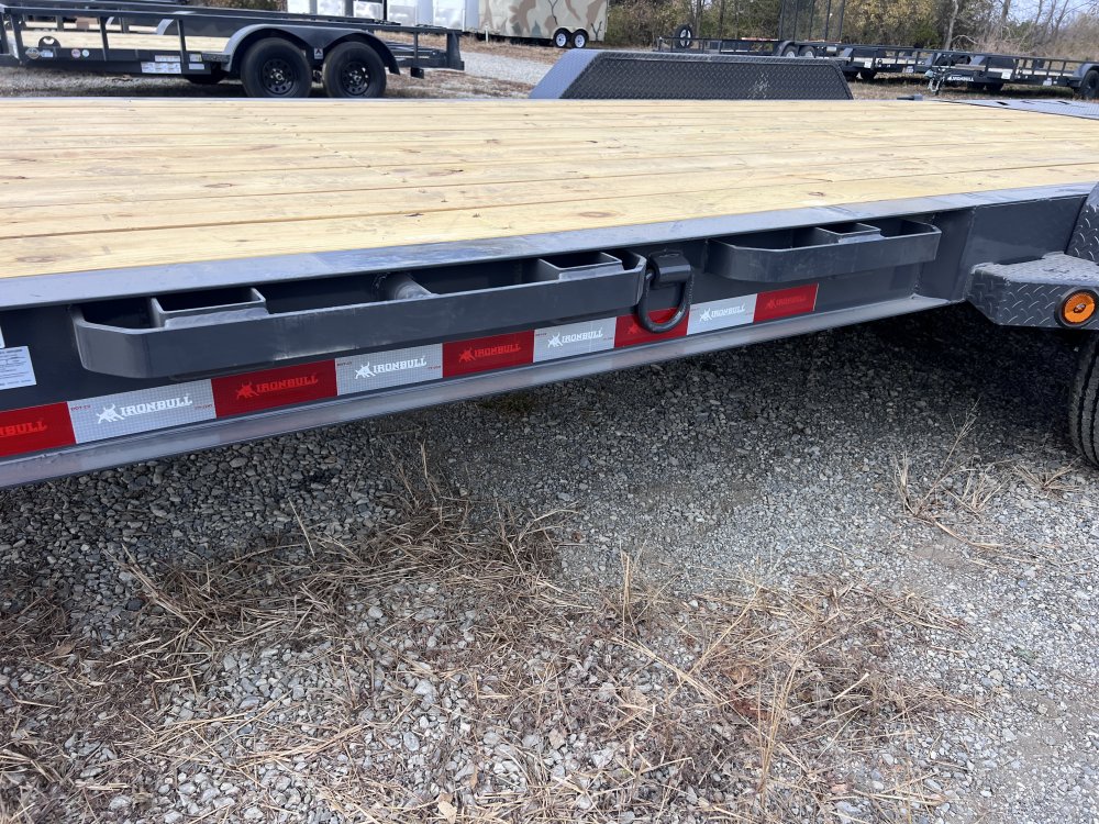 2026 IRON BULL 83X20 EQUIPMENT TRAILER W/7K AXLES, I-BEAM FRAME AND RAMPAGE RAMPS