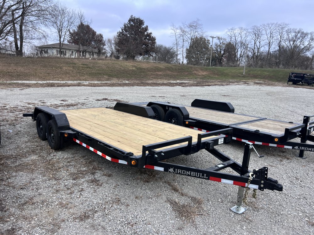 2026 IRON BULL 83X18 EQUIPMENT CAR HAULER TRAILER W/35K AXLES AND 2 BRAKES
