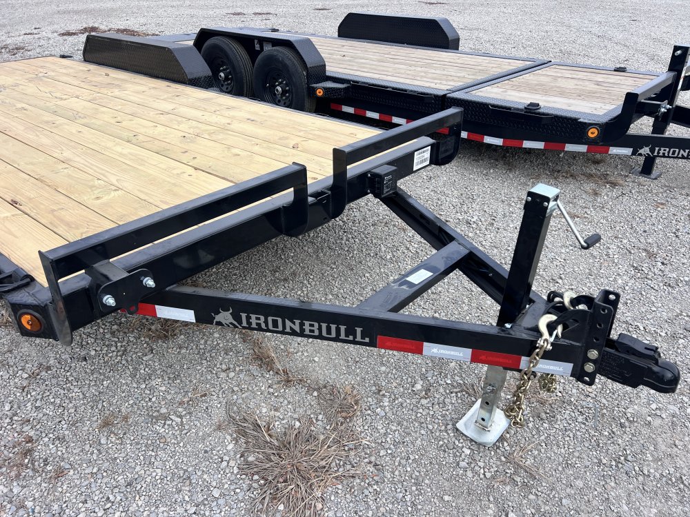 2026 IRON BULL 83X18 EQUIPMENT CAR HAULER TRAILER W/35K AXLES AND 2 BRAKES