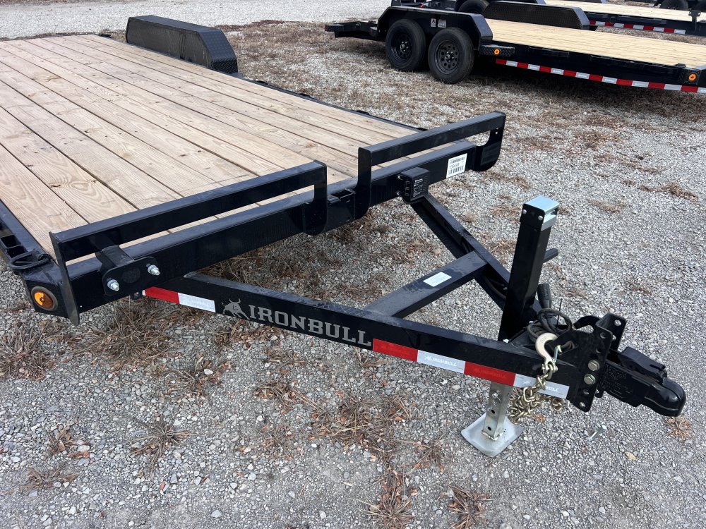 2026 IRON BULL 83X20 EQUIPMENT CAR HAULER TRAILER W/52K AXLES AND 2 BRAKES
