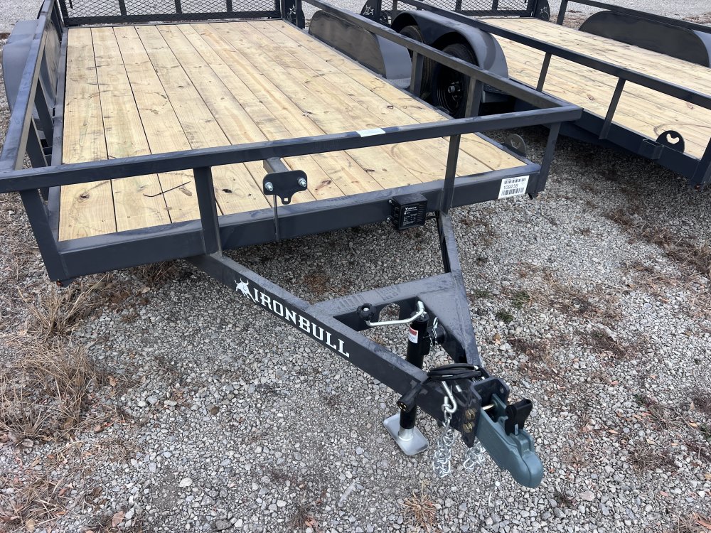 2026 IRON BULL 83X14 UTILITY TRAILER W/TANDEM AXLES AND 2 BRAKES
