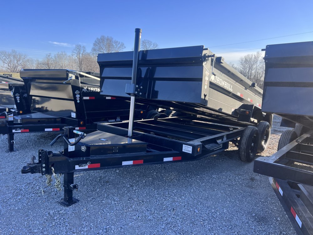2026 IRON BULL 83X14 DUMP TRAILER W/ TELESCOPIC HOIST AND I-BEAM FRAME