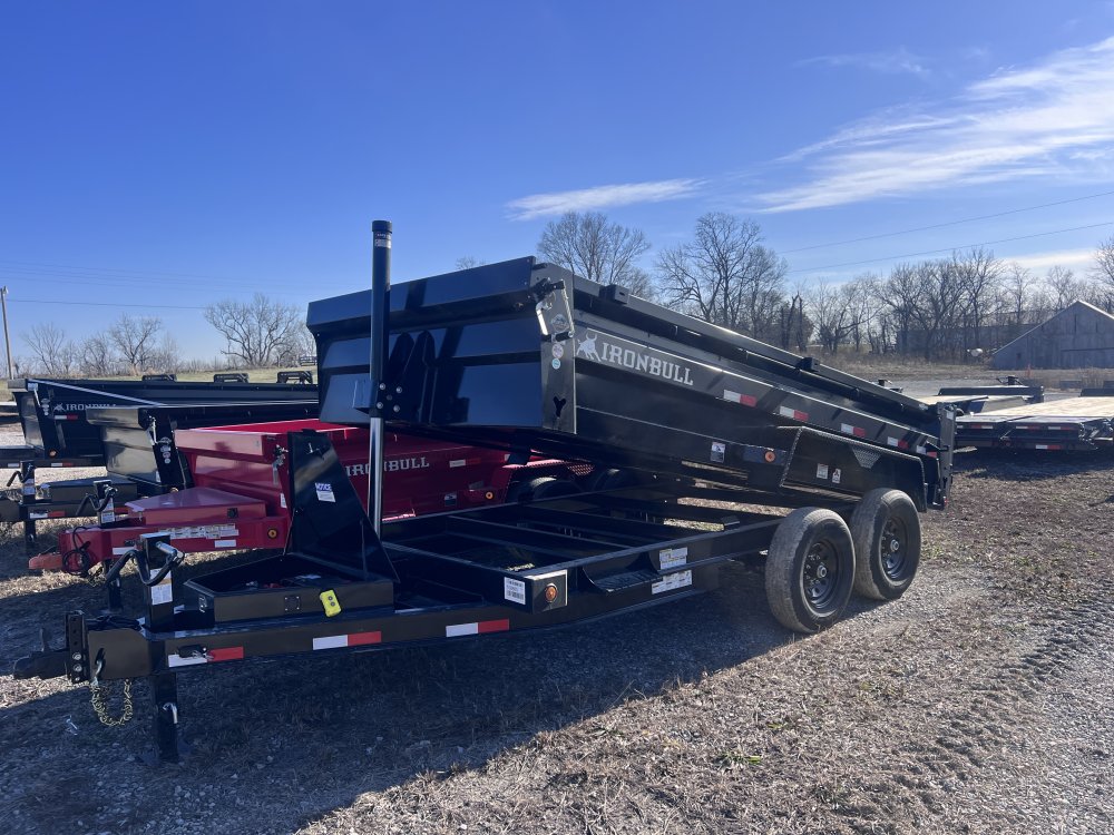 2026 IRON BULL 83X14 DUMP TRAILER W/ TELESCOPIC HOIST AND I-BEAM FRAME