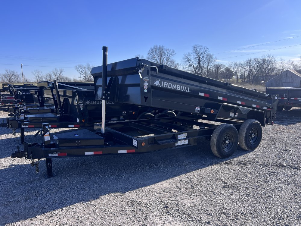 2026 IRON BULL 83X14 DUMP TRAILER W/ TELESCOPIC HOIST AND I-BEAM FRAME