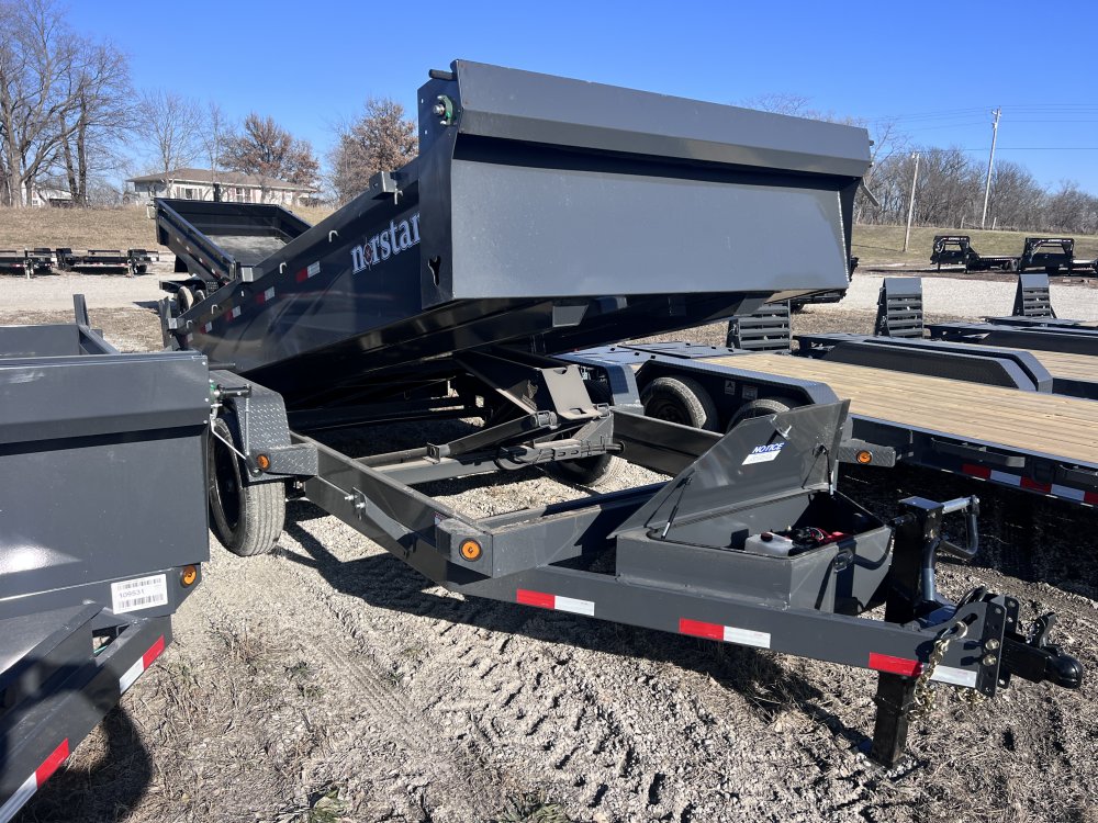 2026 IRON BULL 83X14 ECONOMY DUMP TRAILER W/ SCISSOR HOIST AND 20" SIDES