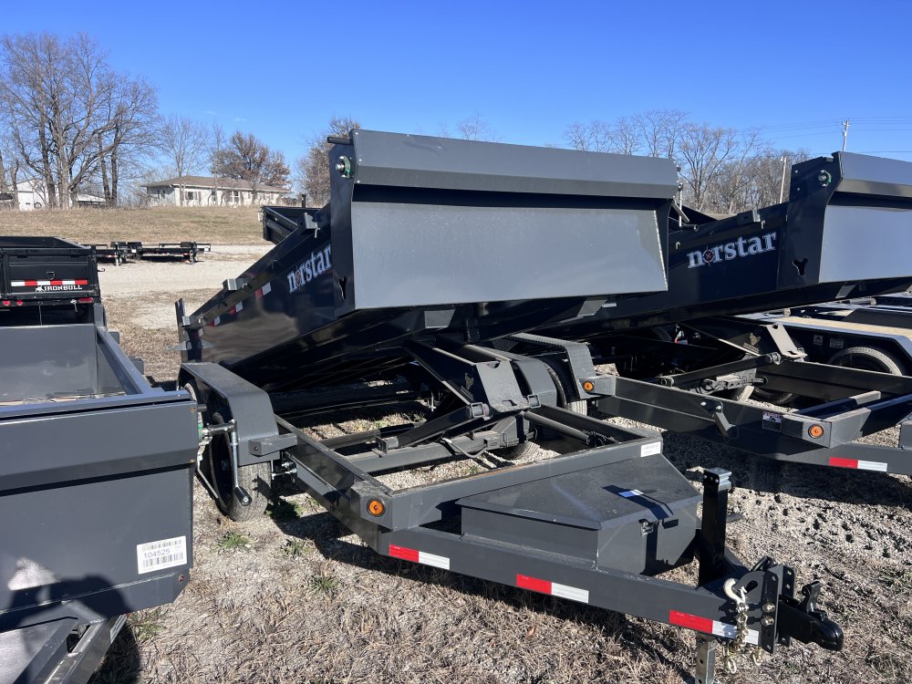 2026 IRON BULL 72X12 ECONOMY DUMP TRAILER W/ 20" SIDES AND 52K AXLES