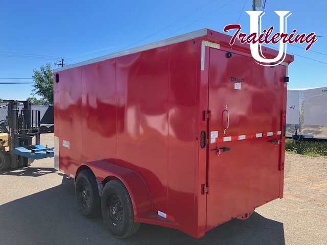 2026 7x14 9990 gvwr Delco Trailers Bumper Pull V nose Enclosed Cargo Cargo / Enclosed Trailer with a rear ramp